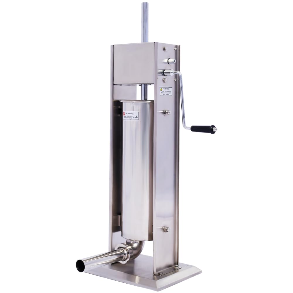 Stainless Steel Vertical Sausage Stuffer with 4 Stuffing Tubes T39189
