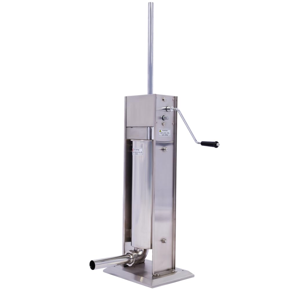 Stainless Steel Vertical Sausage Stuffer with 4 Stuffing Tubes T39189