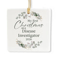 Ceramic 3-inch Square-Shaped Ornament M3697