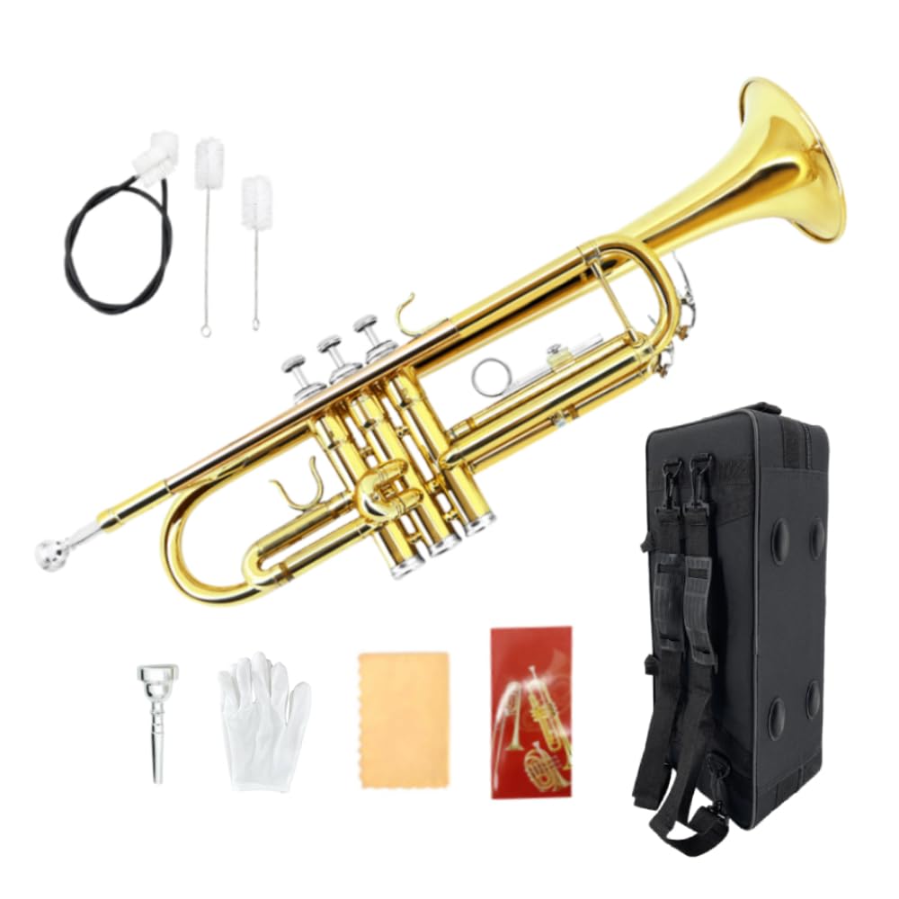 Bb Trumpet with 7C Mouthpiece, Hard Case & Cleaning Kit S670