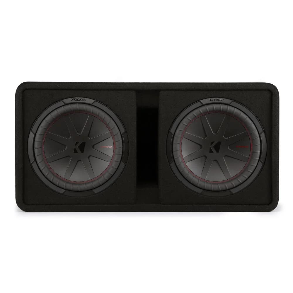 Dual 12" 1000W RMS 2 Ohm Loaded Subwoofer Enclosure & Amp Package Z547975