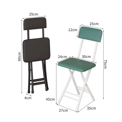 18 Inch Folding Stool with Backrest S6613