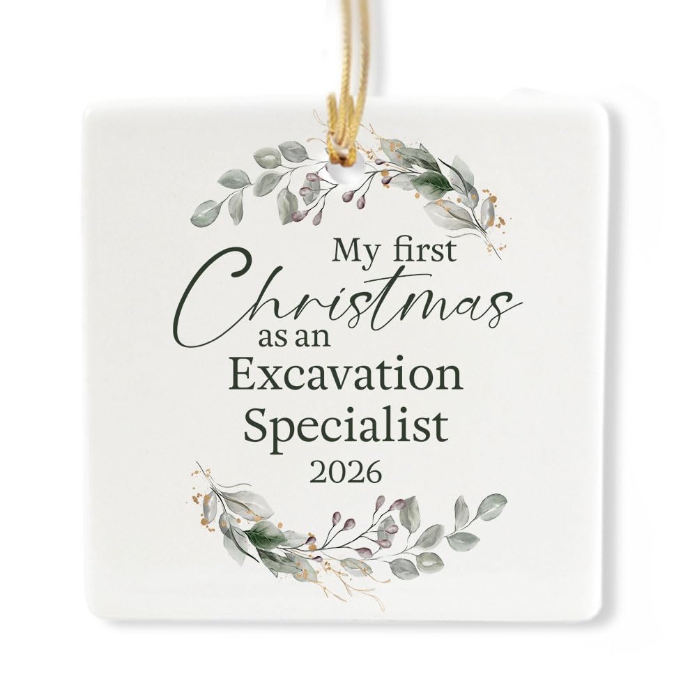 Ceramic 3-inch Square Ornament W6841