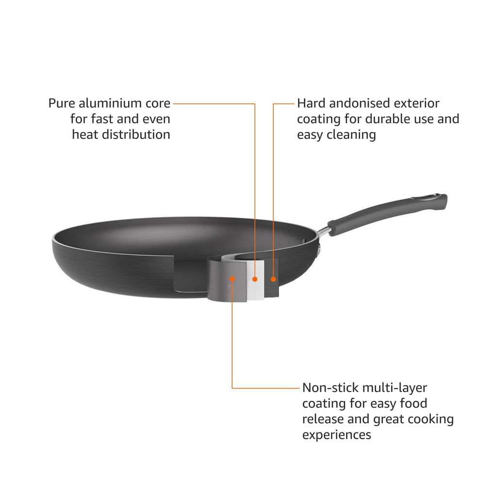 Non-Stick Hard Anodized Aluminum Cookware Set, 12-Piece A4347