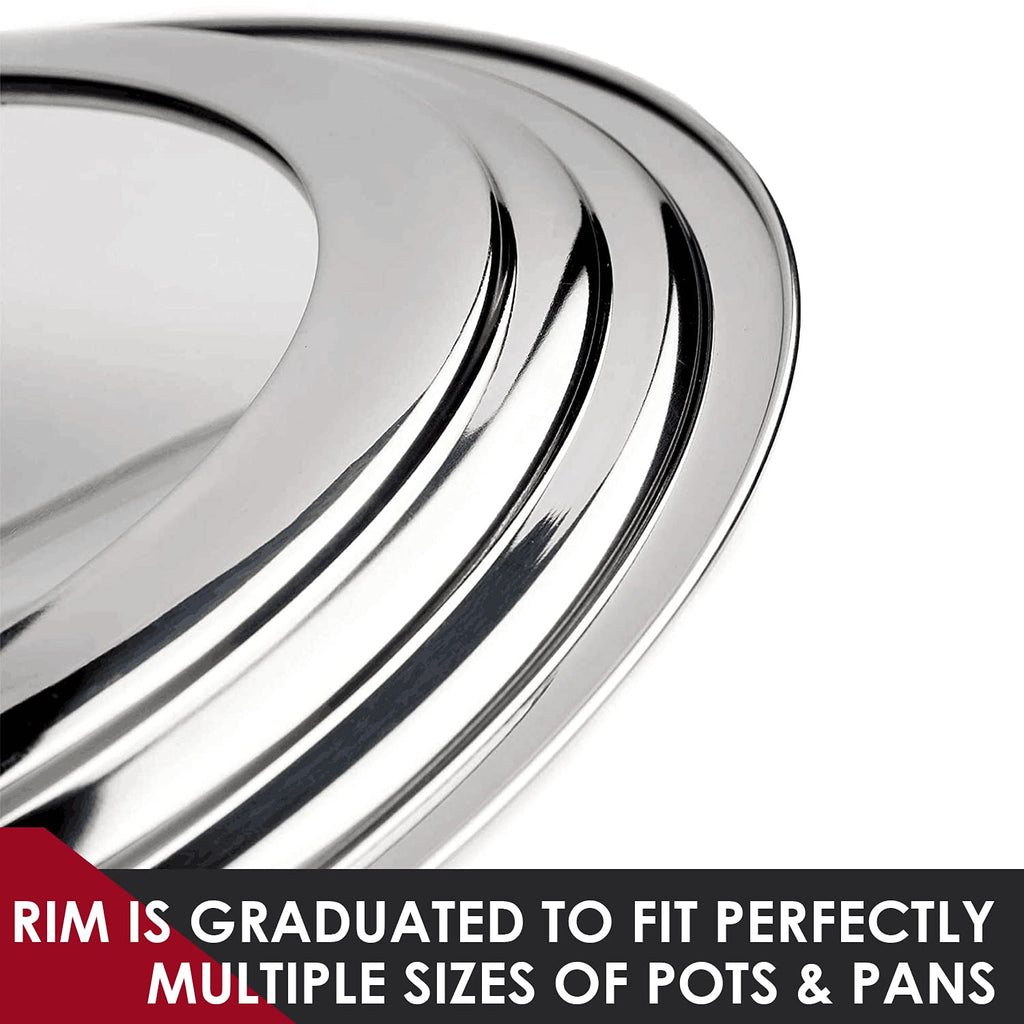 Stainless Steel Universal Lid for Pots, Pans and Skillets C75683