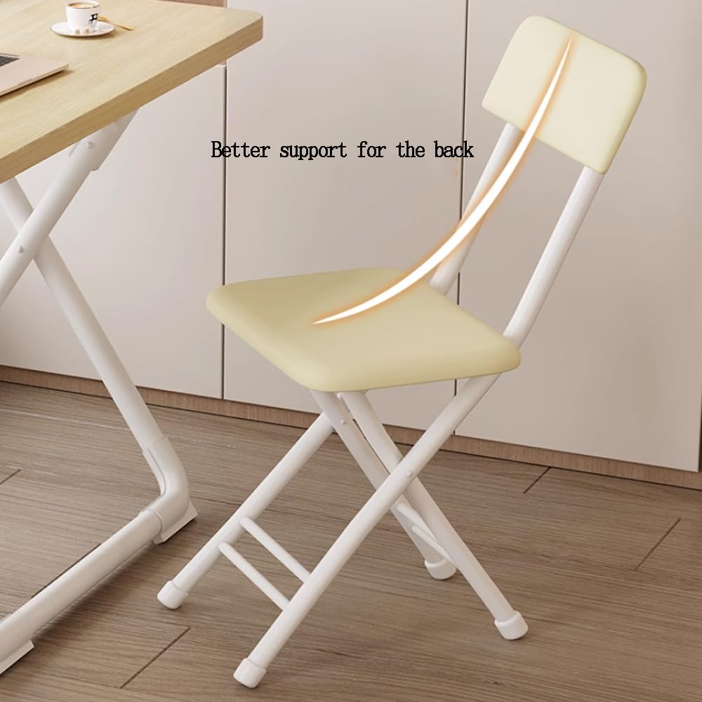 18 Inch Folding Stool with Backrest S6613