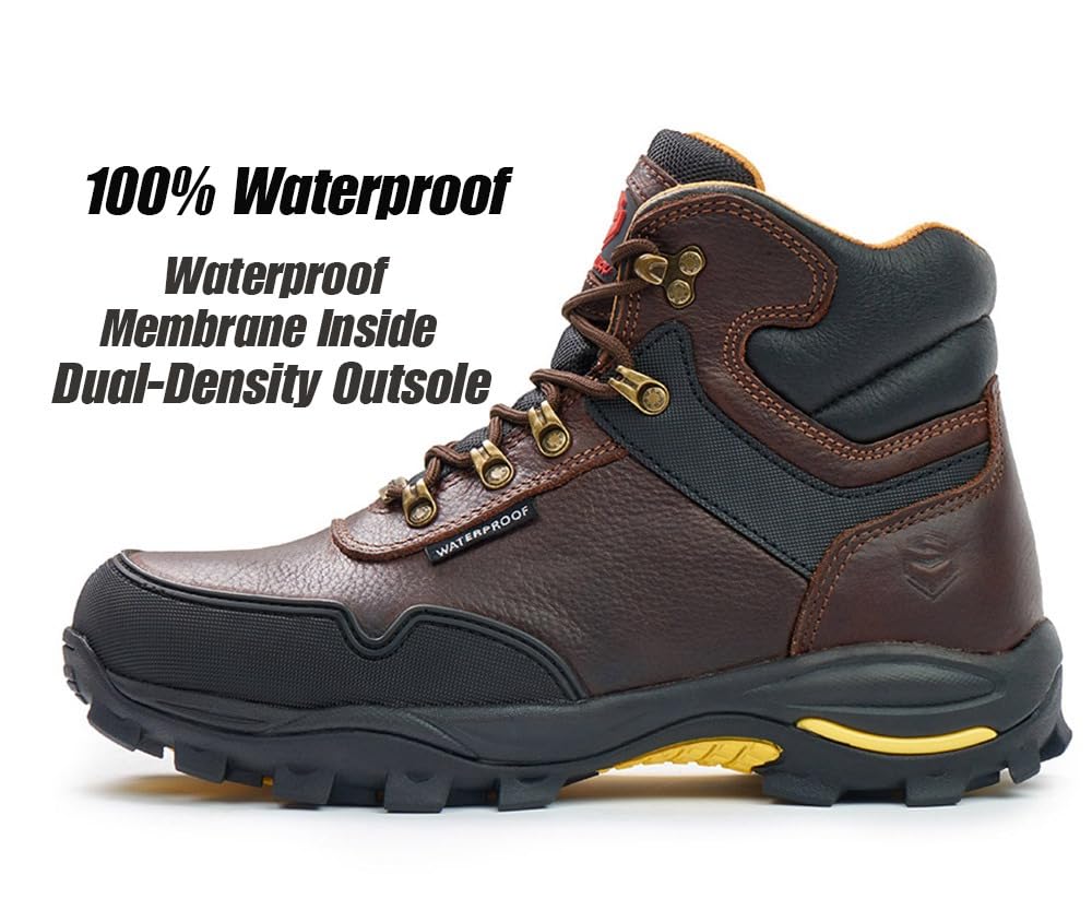 6 Inch Waterproof Leather Work Boots E326