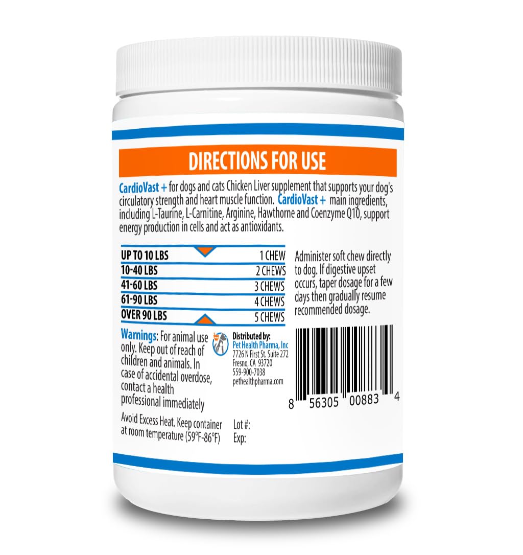 Cardio Support Supplement for Dogs and Cats, 60 Soft Chew C37521