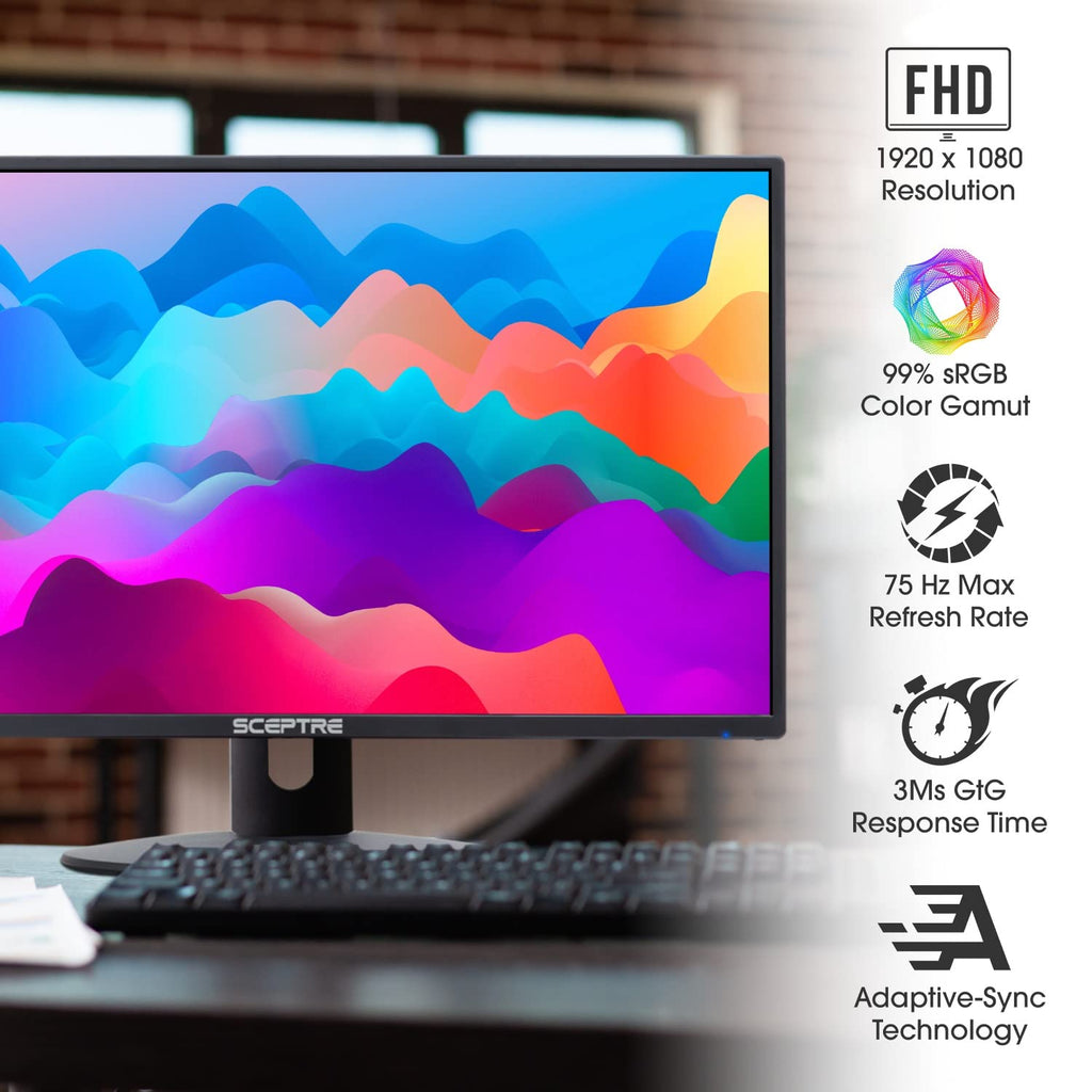 22 Inch FHD LED Monitor 75Hz 2X HDMI VGA P6161