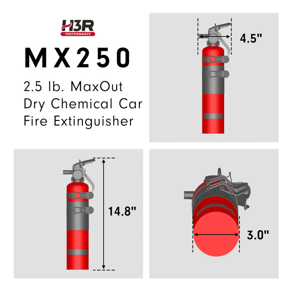 2.5 lbs Black Refillable Dry Chemical Fire Extinguisher W68503