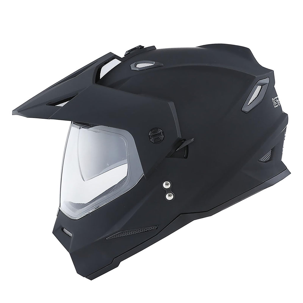 Youth Kids Dual Sport Dual Visor Full Face Helmet Matt Black H305607