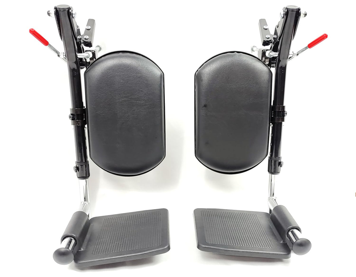 Wheelchair Elevating Leg Rests with Padded Calf Pad and Composite Footplates, 1 Pair Z171
