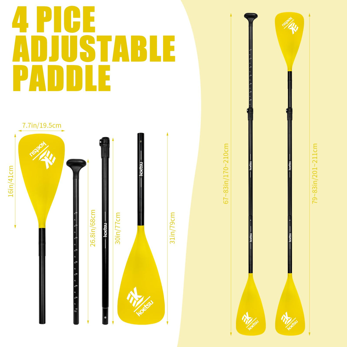 Adjustable 2-in-1 SUP & Canoe Paddle E171287