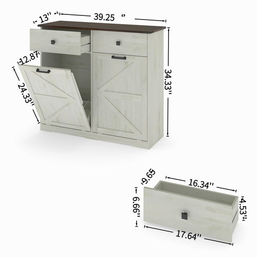 20 Gallon Tilt Out Trash Can Cabinet L971951