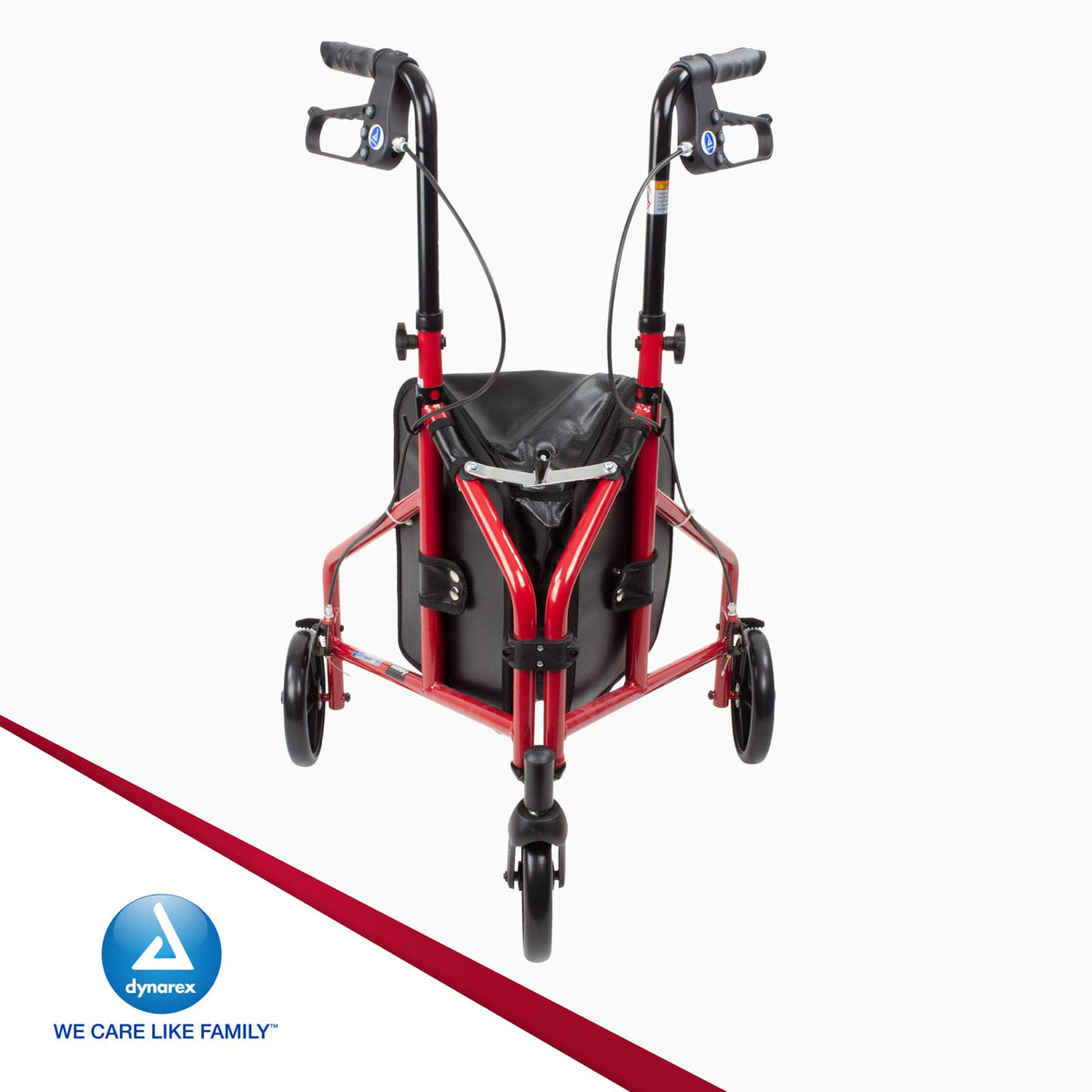 Foldable Lightweight 3-Wheel Rollator with Storage Pouch G728