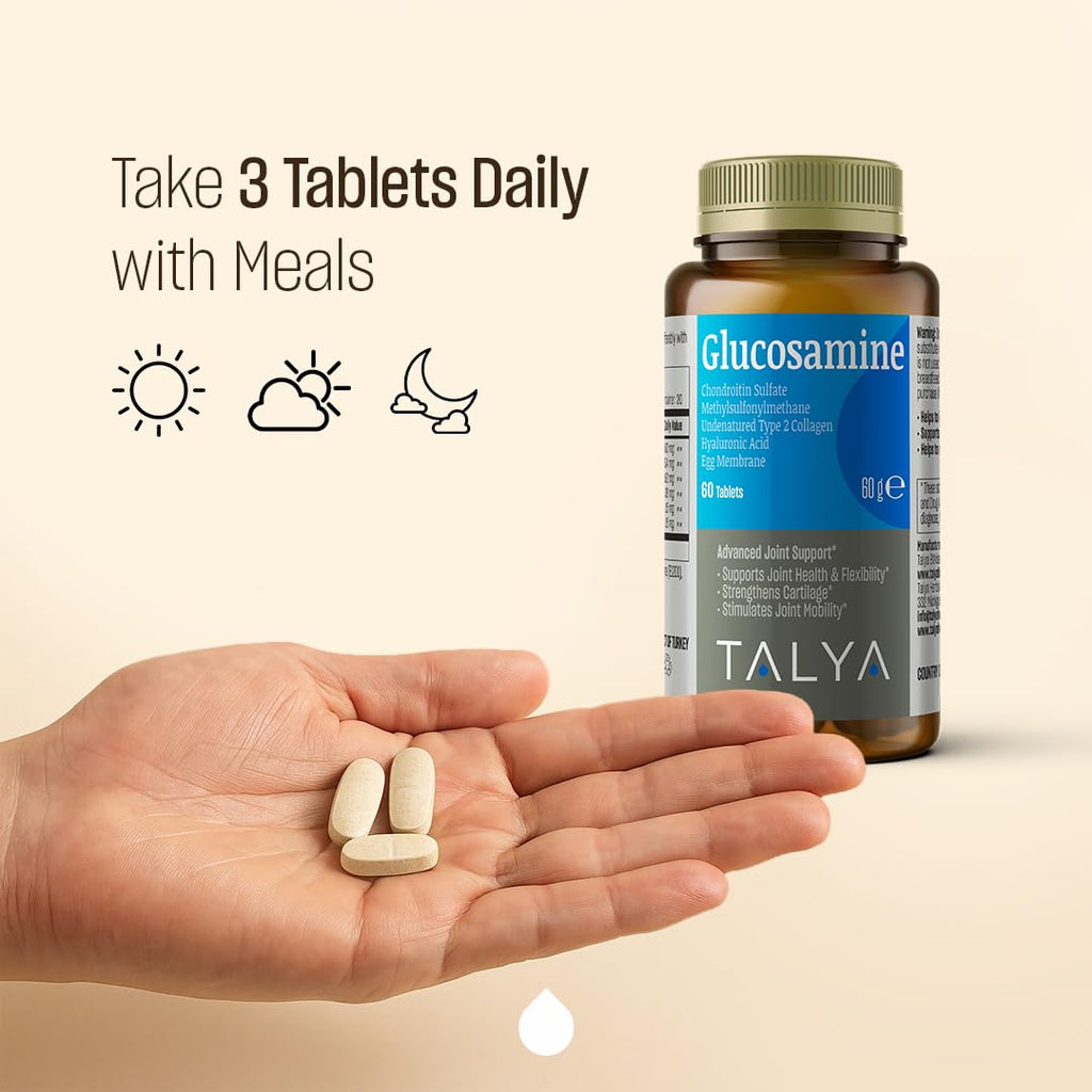 Glucosamine 1500 mg with Chondroitin MSM Collagen 60 Tablets R40661