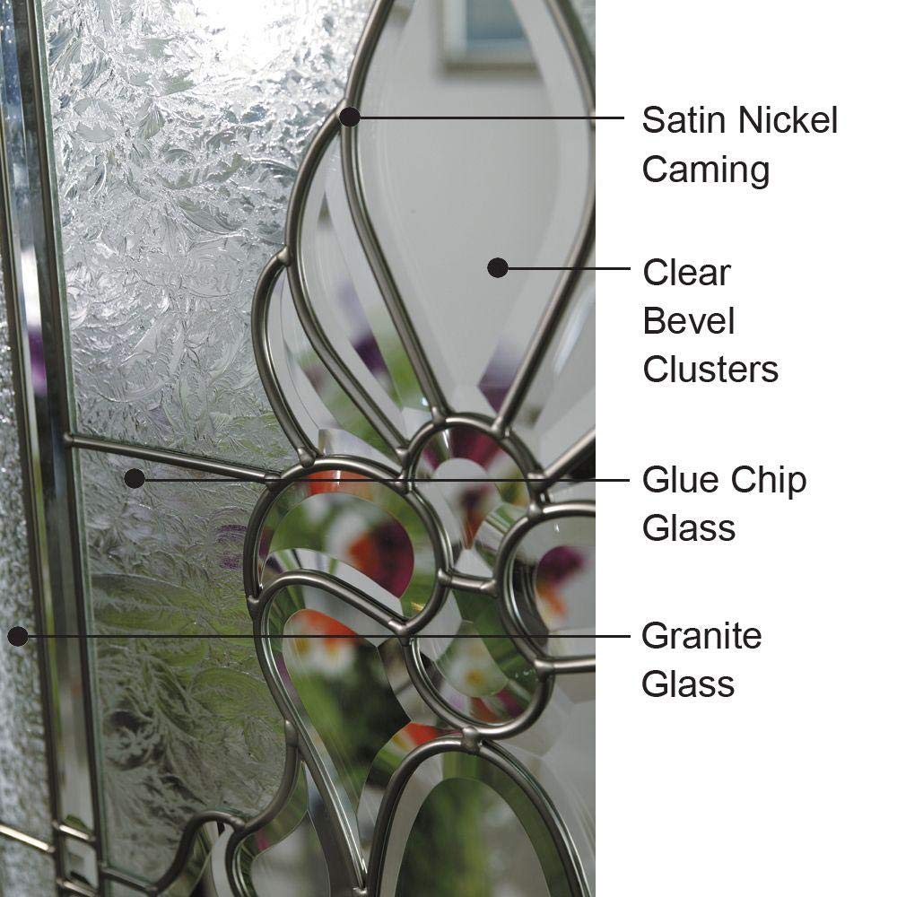 Steel Brilliant White Left Hand In-swing Exterior Prehung Door 36"x80" with 14" Sidelites X396