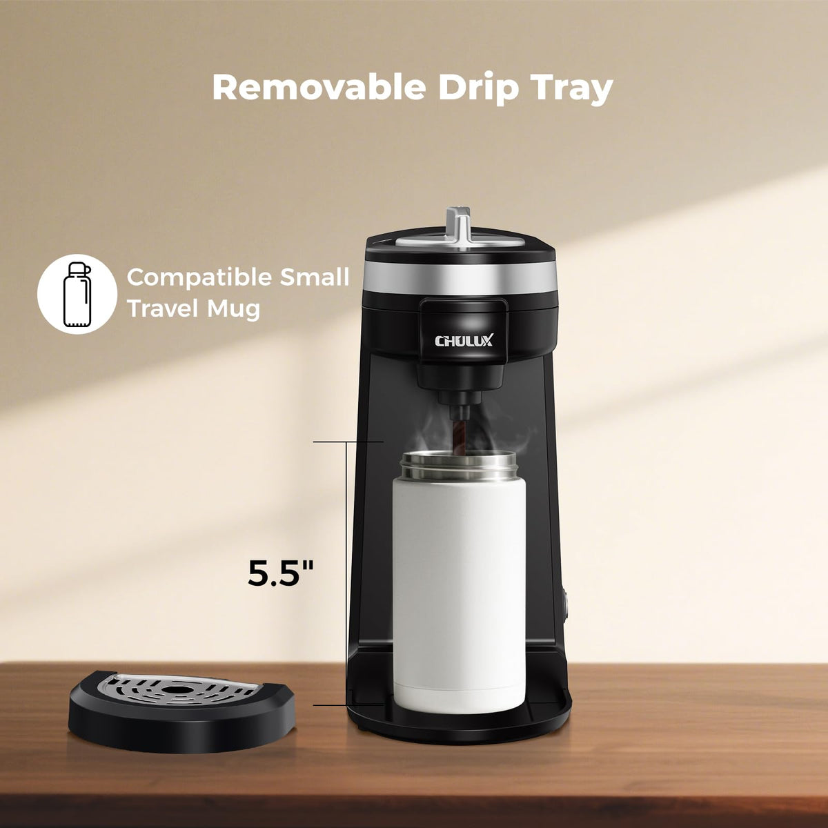Black Mini Single Serve Coffee Maker R81170
