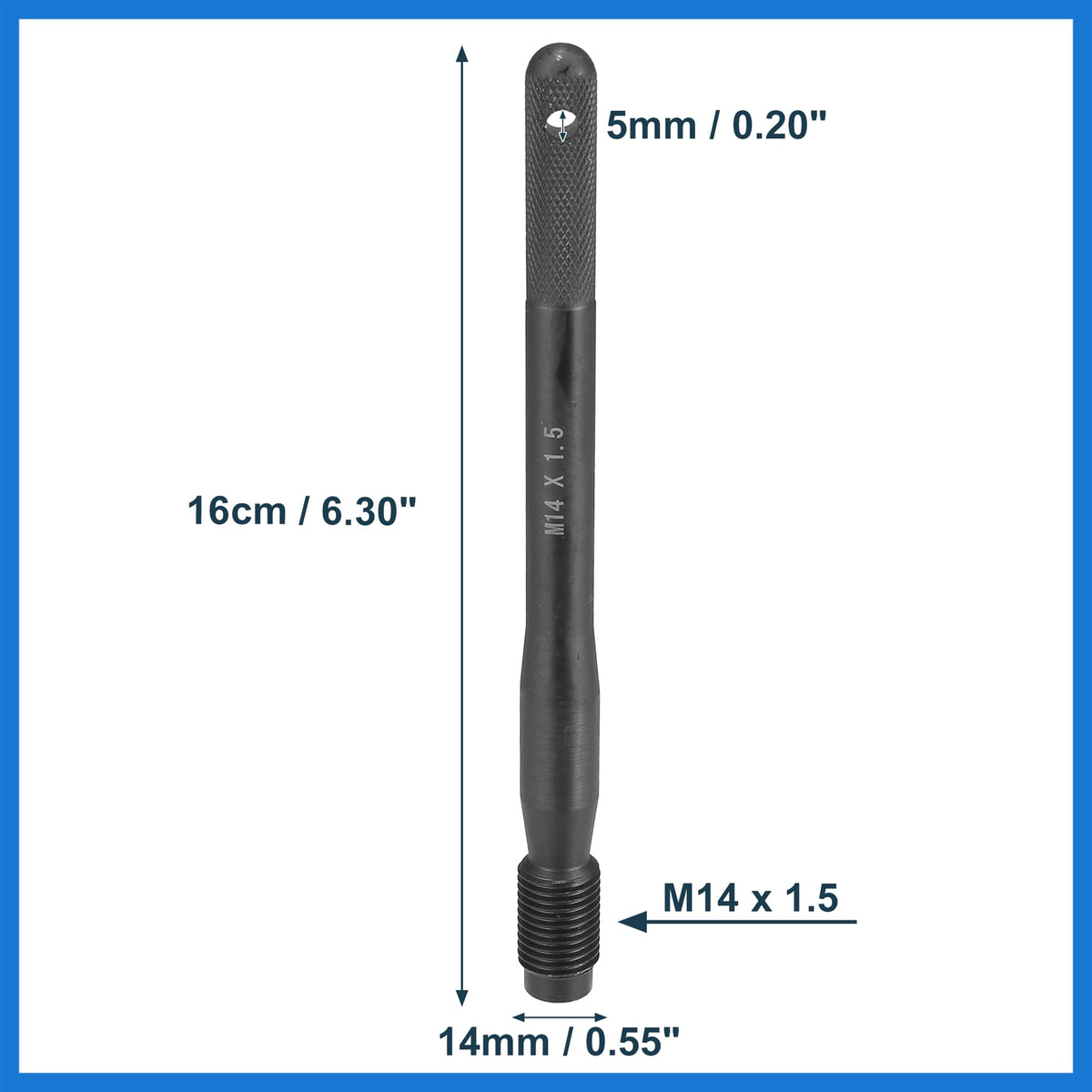 Black Carbon Steel Wheel Hangers Alignment Pin M14x1.5 Q196662