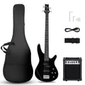 Electric Bass Guitar 4 String Kit Black I815