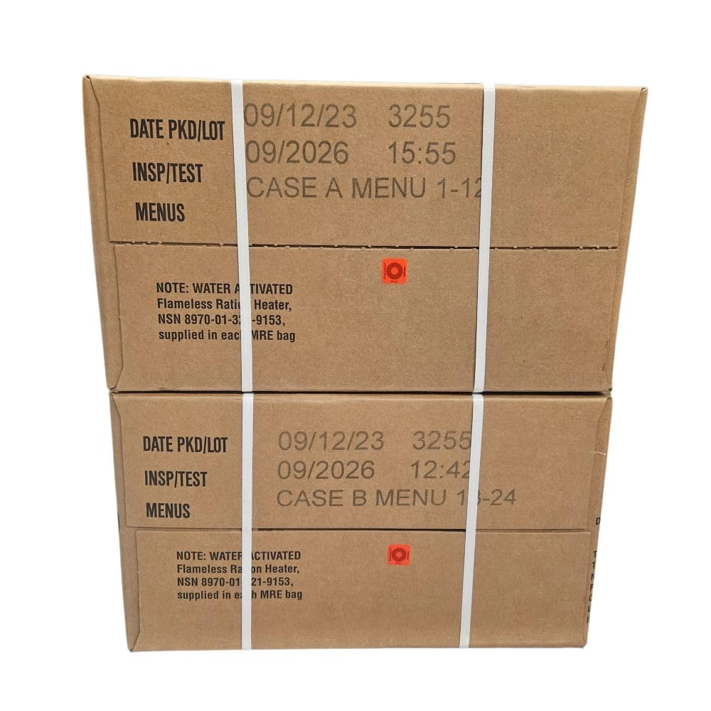MRE Meal Ready to Eat with Entree Snacks Dessert Drink Mix Utensils Condiments G592