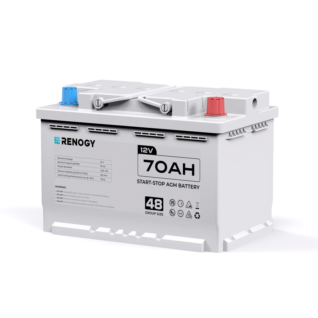 12V 70Ah AGM Car Battery H6 Group 48 with 720 CCA L8277