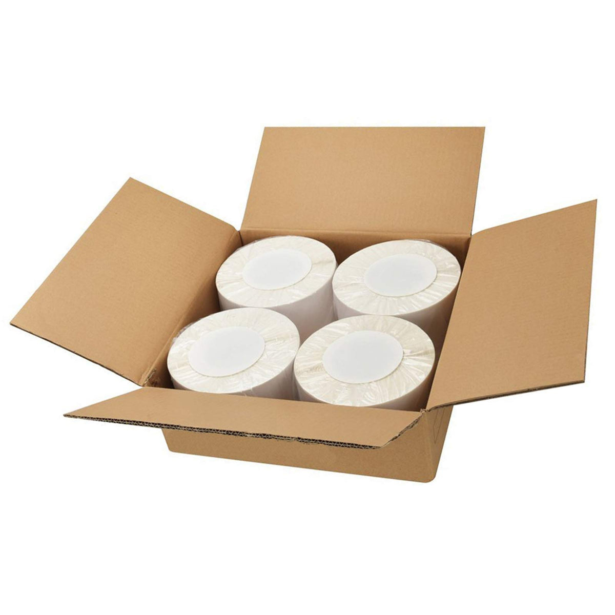 4"x 6" Direct Thermal Labels, 4 Rolls, 4000 Labels E53684