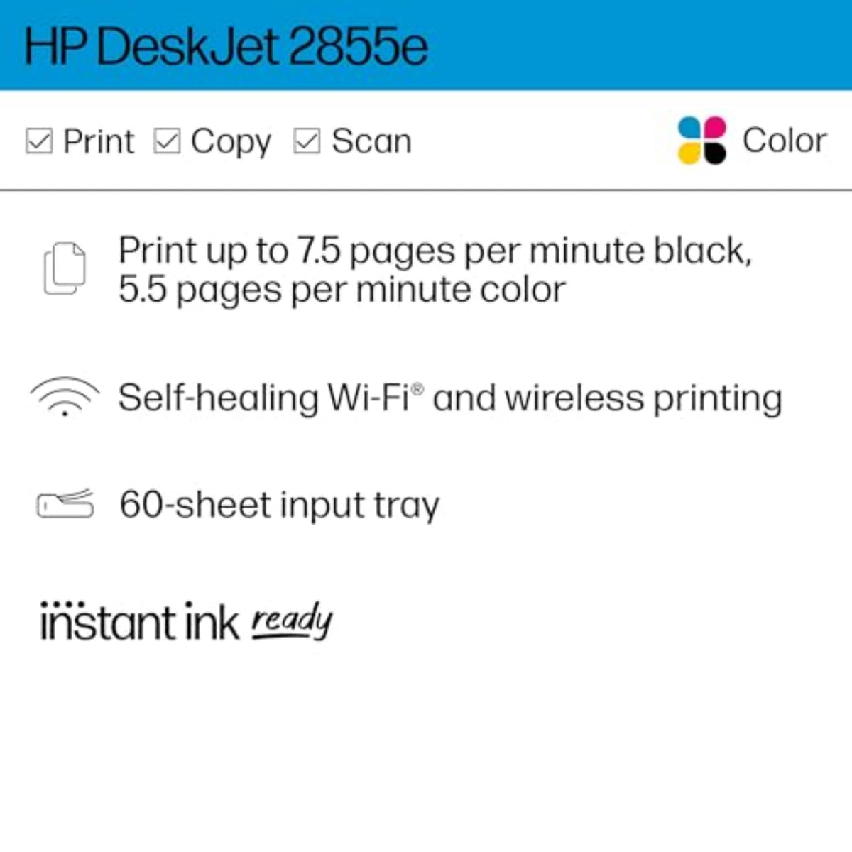 Wireless All-in-One Color Inkjet Printer, Scanner, Copier I562