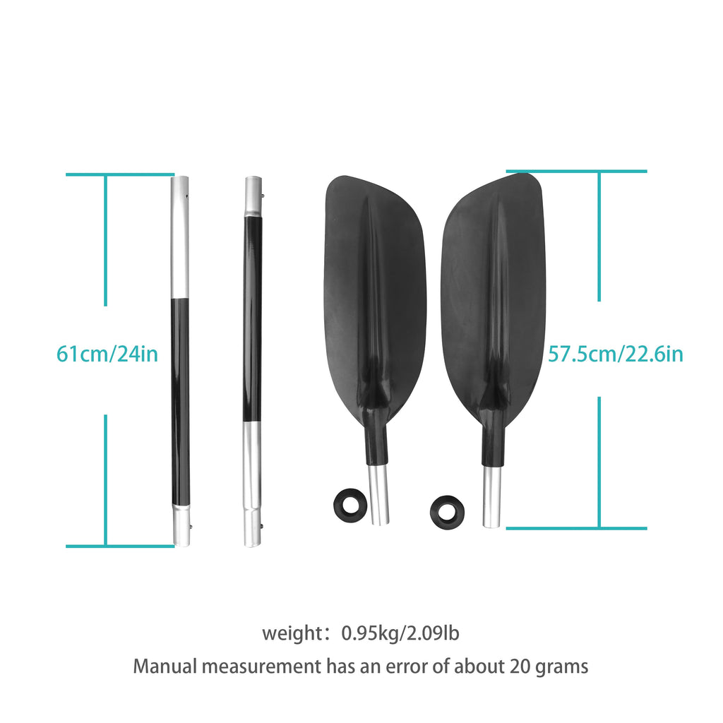 4 Pieces Aluminum Shaft PP Blade Kayak Paddle L6490