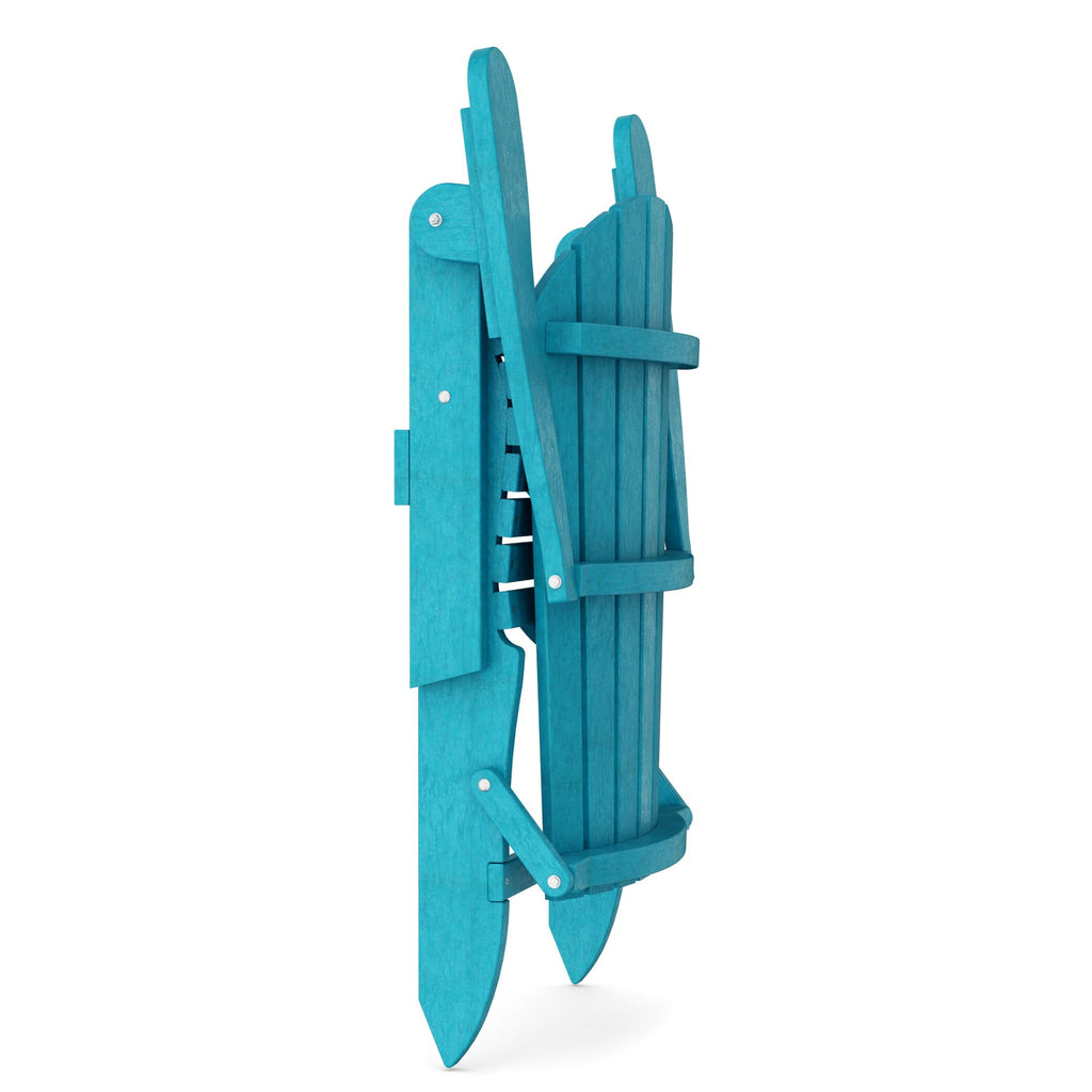 Aruba Blue Folding Adirondack Chair V241050