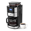 10-Cup Drip Coffee Maker with Built-In Burr Grinder O15486