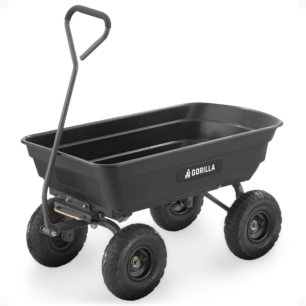Poly Dump Cart 600 lb. Capacity 4 Cu ft I82445