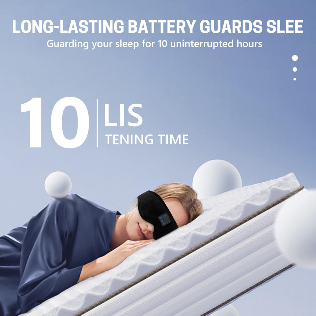 Sleep Mask with Bluetooth Headphones 3D Contour Blackout J4243
