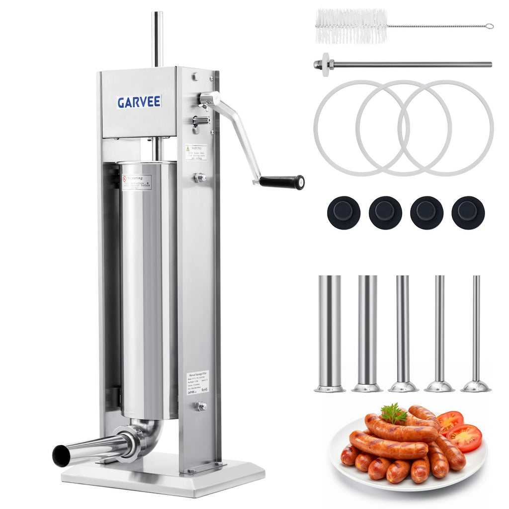 7L Stainless Steel Manual Sausage Stuffer Z3116