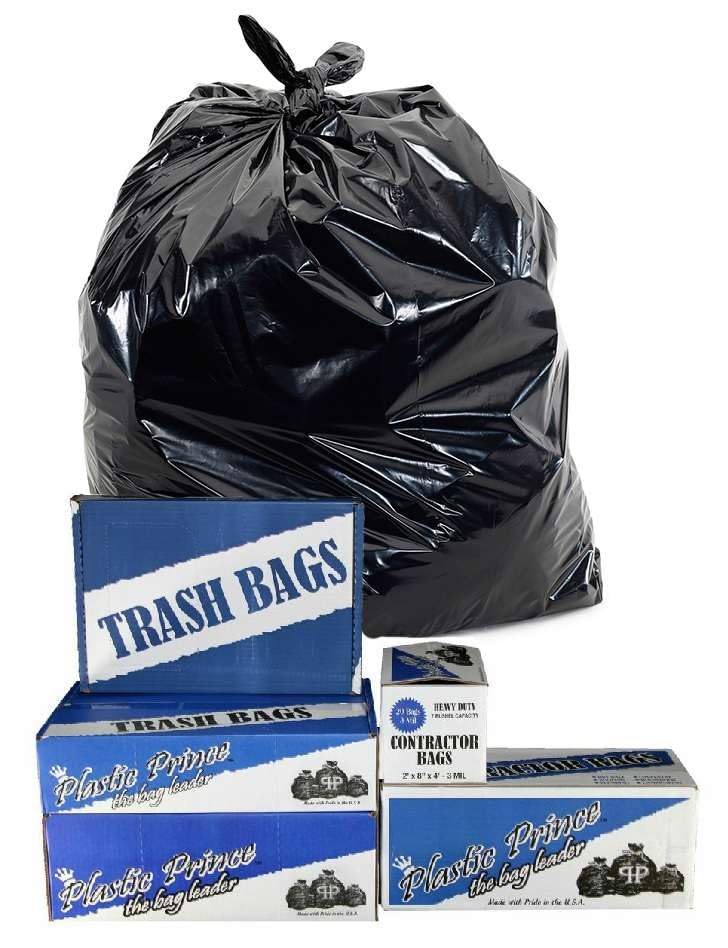 42 Gallon 2.5Mil Black Contractor Bags S968286