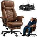Big and Tall 500LBS Reclining Office Chair with Footrest V53956