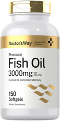 Fish Oil 3000mg 150 Softgels Omega-3 EPA DHA X854