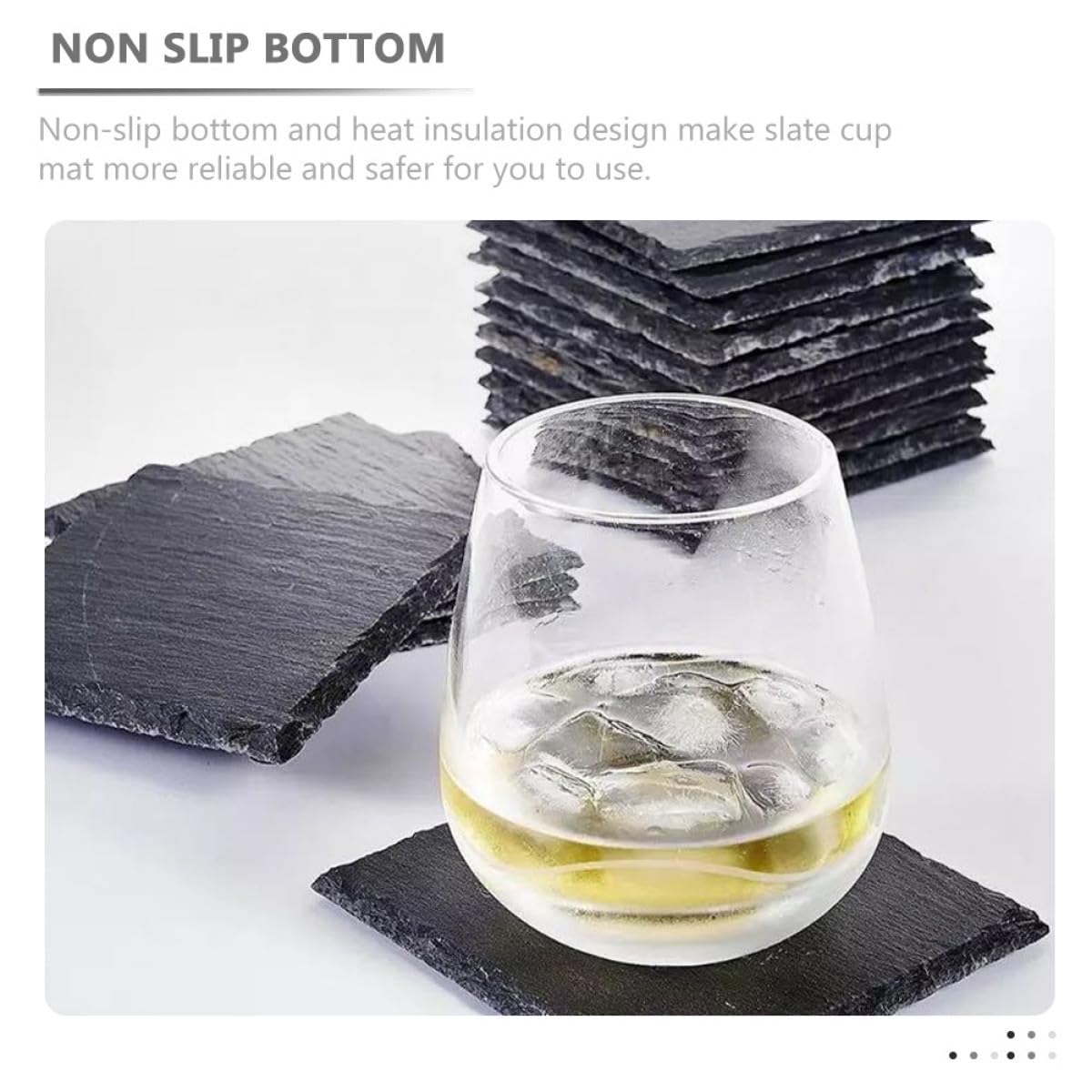 Natural Rock Coaster Set D6065