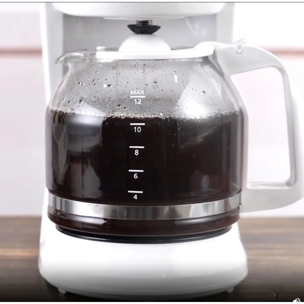 12-Cup Coffee Maker with Non-Drip Carafe, Keep Hot Plate, Black H335258