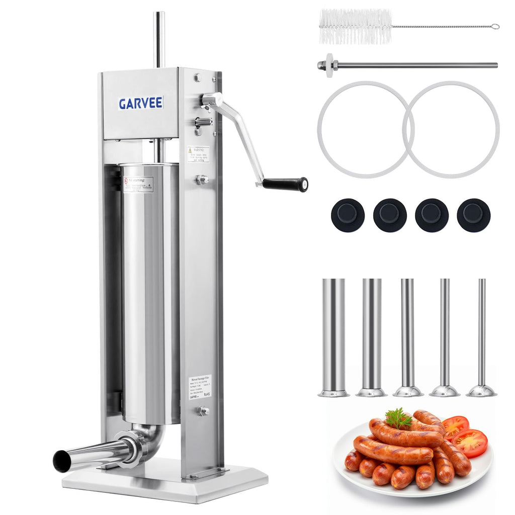 7L Stainless Steel Manual Sausage Stuffer Z3116