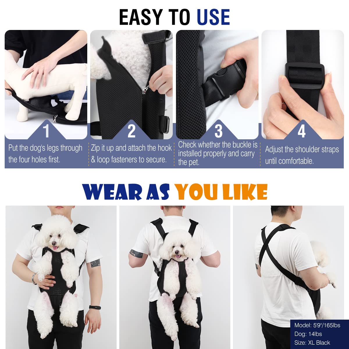 Pet Front Carrier Backpack X9035