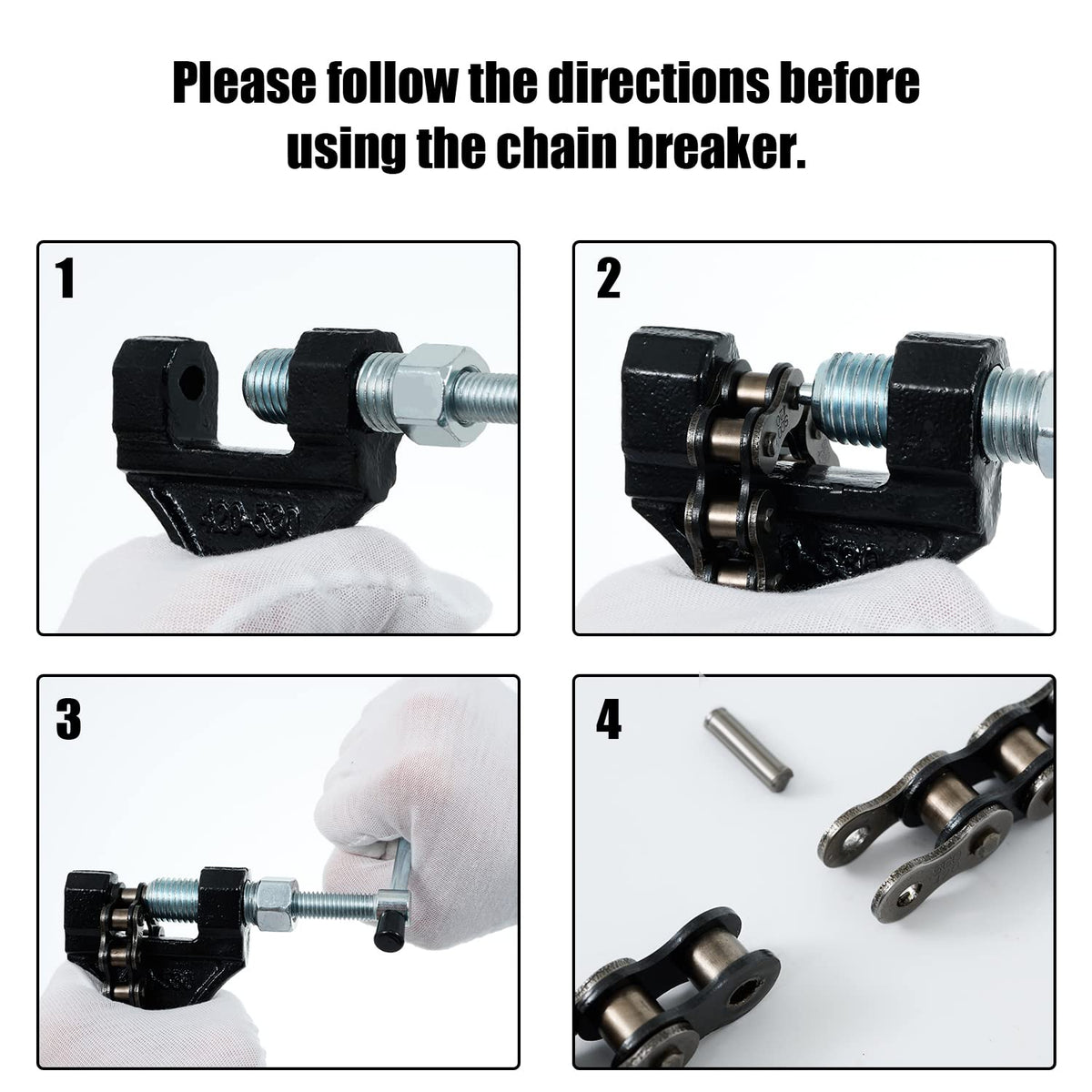 Chain Breaker Tool for 420-530 Roller Chain P258594