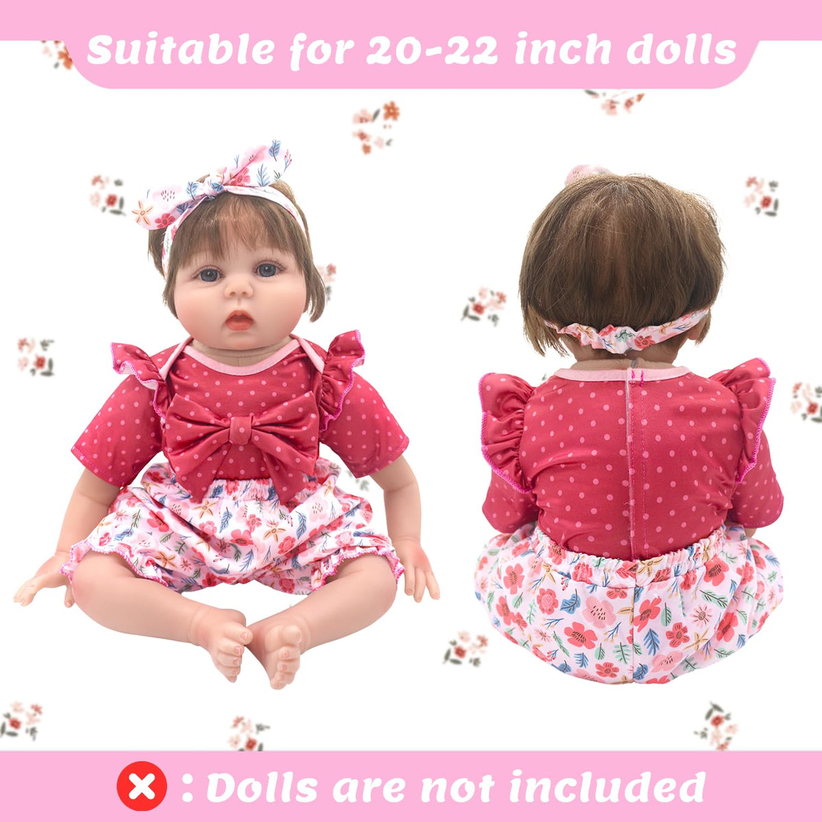Reborn Doll Clothes for 20-22 Inch Dolls A63159