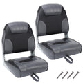 2 Pack Low Back Folding Boat Seats W53227