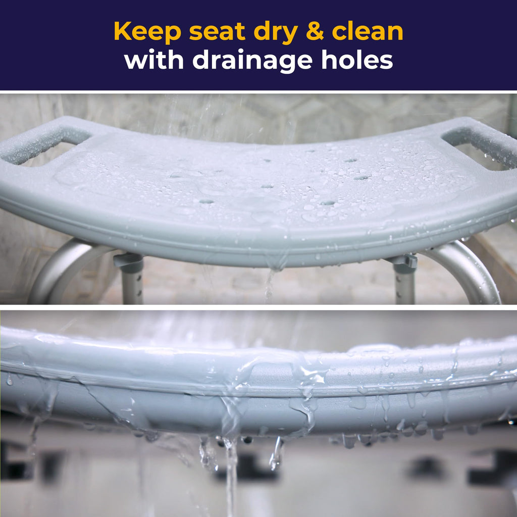 Adjustable Non-Slip Aluminum Shower and Bath Chair R406445