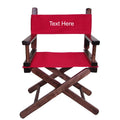 Personalized Embroidered Walnut Frame Toddler's Directors Chair Z10753