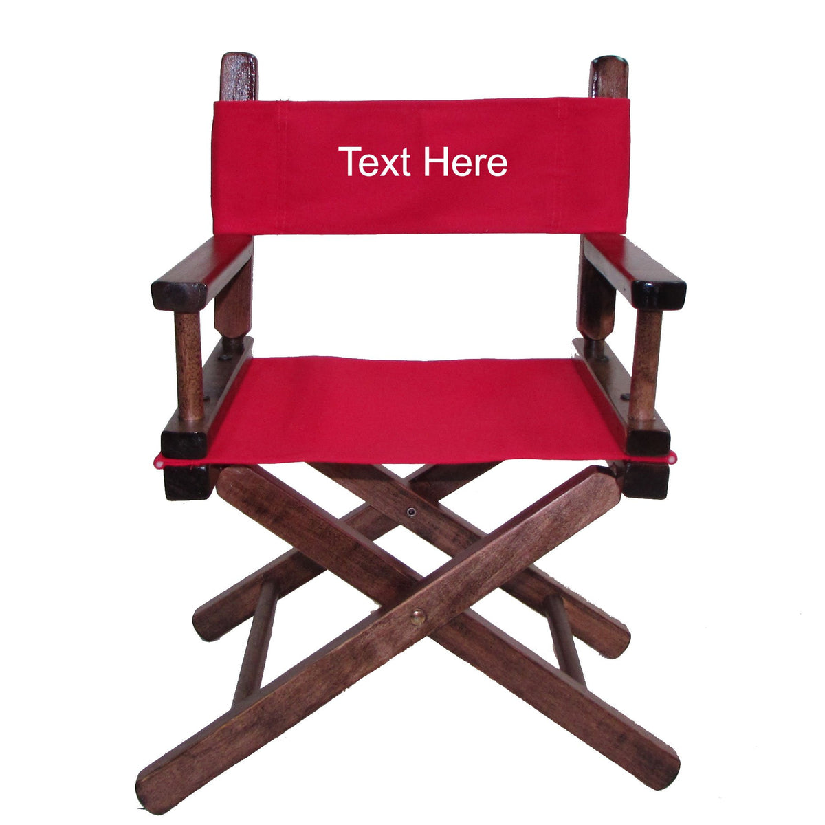 Personalized Embroidered Walnut Frame Toddler's Directors Chair Z10753