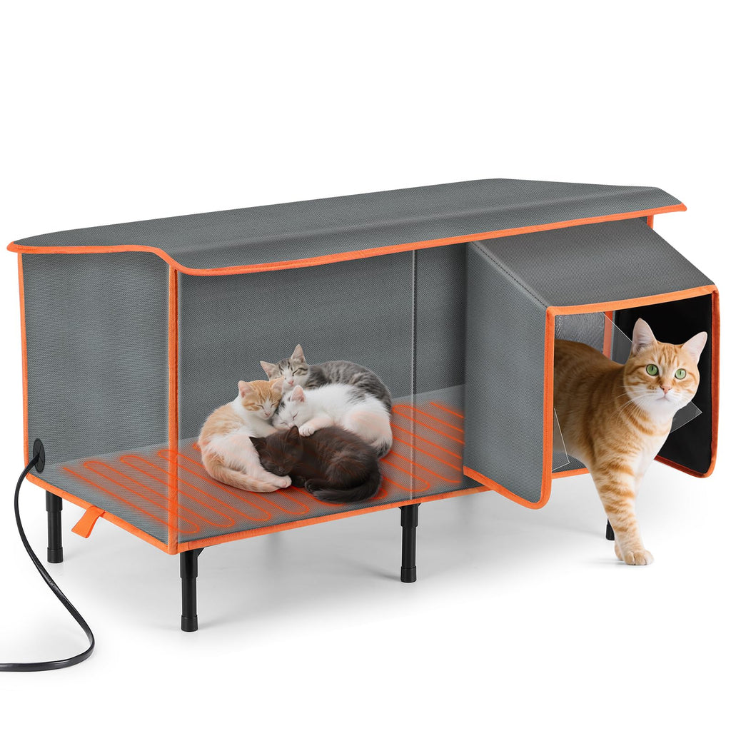 Heated Weatherproof Insulated Cat House M9622