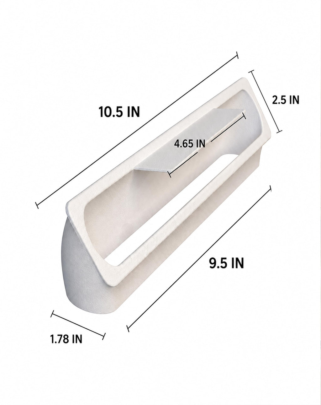 RV Rooftop AC Air Deflector White T137320