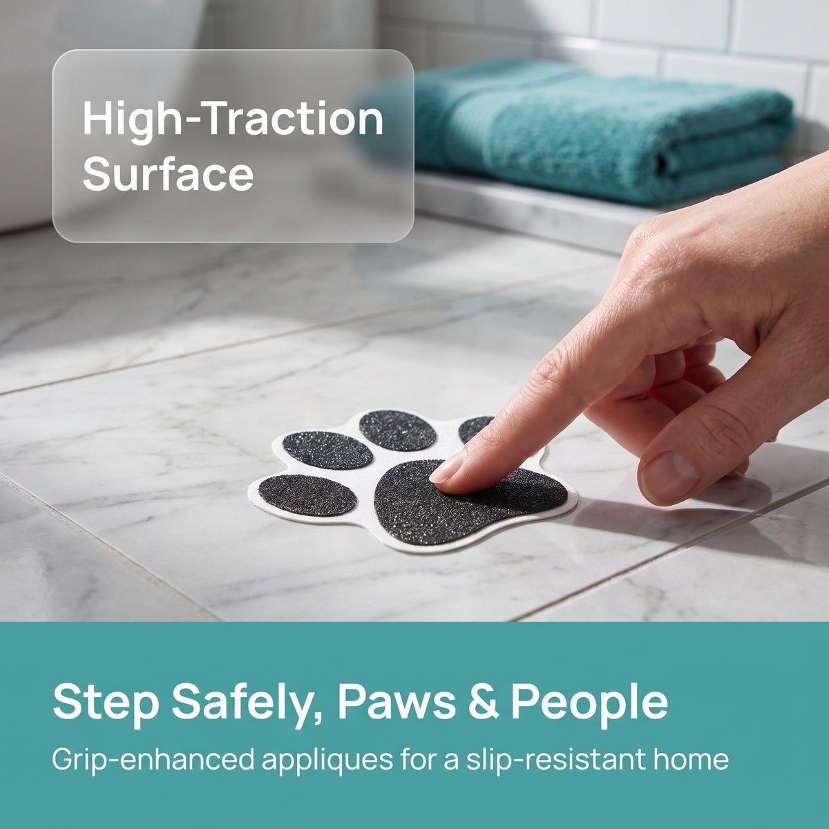 12pcs Non Slip Tub Stickers Q61188